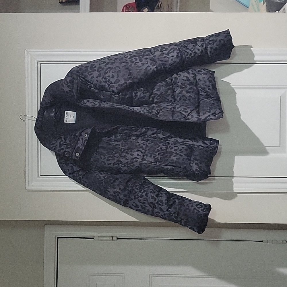 Cheetah print winter coat